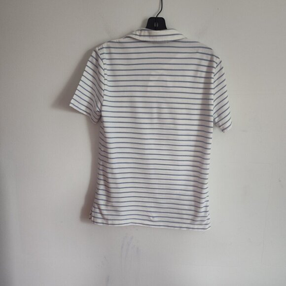 Boys SZ L (14-16) Polo Ralph Lauren Blue/White Stripe Top - Picture 2 of 3